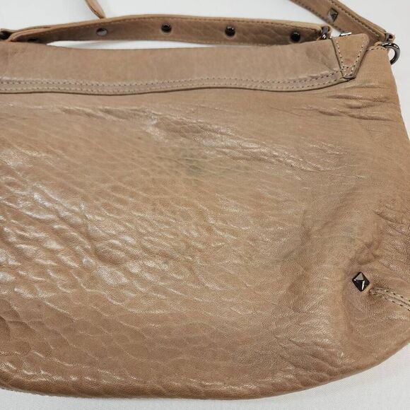 H by Ekatrina New York Tan Studded Flap Crossbody - Picture 10 of 10